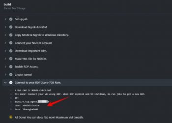 How to create a Windows VPS 7GB RAM for free from Github 17 How to create a Windows VPS 7GB RAM for free from Github