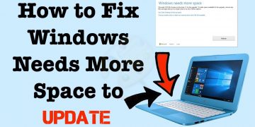 How to fix the error “Windows needs more space” when updating Windows 10