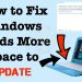 How to fix the error "Windows needs more space" when updating Windows 10 23 How to fix the error “Windows needs more space” when updating Windows 10